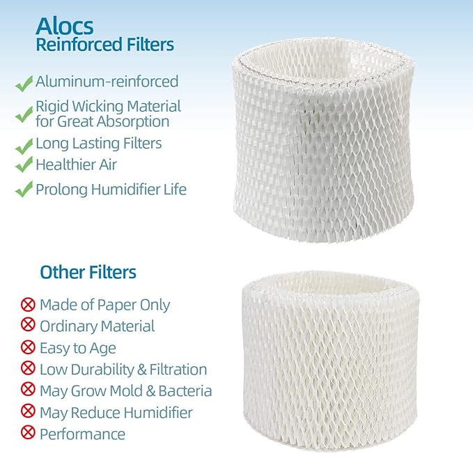 HC888 Humidifier Wicking Filter C Replacement for Honeywell HCM-890 HEV-320, Walgreens HC-888 HC-888N HCM-890 HEV-320 Series & Duracraft D88 DCM-200 DH-890 Cool Mist Humidifier Filters