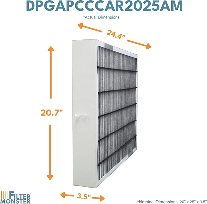 Filter-Monster Replacement Compatible with Bryant/Carrier Infinity 20" x 25" MERV 15 Air Purifier Cartridge (GAPCCCAR2025)