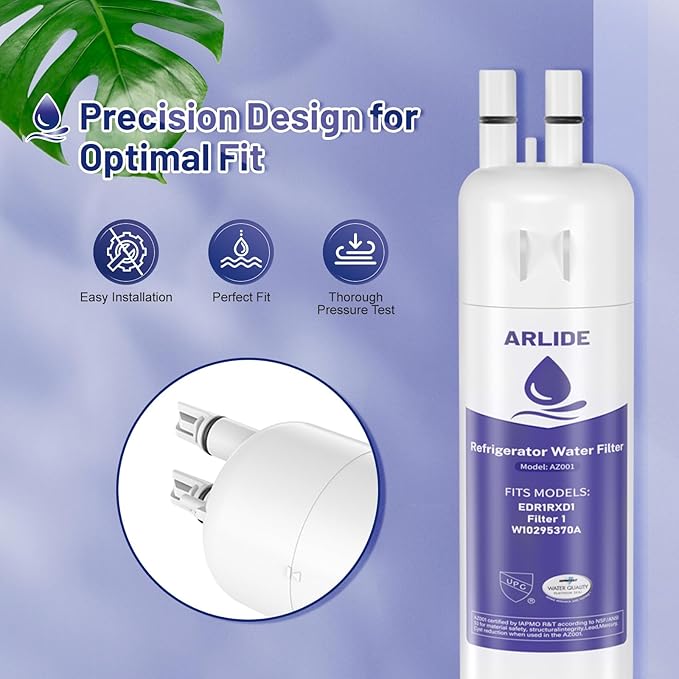 Water Filter Replacement for W10295370A, EDR1RXD1, Filter 1, W10295370, P4RFWB, P8RFWB2L, 46-9930, 46-9081 (3 Packs)