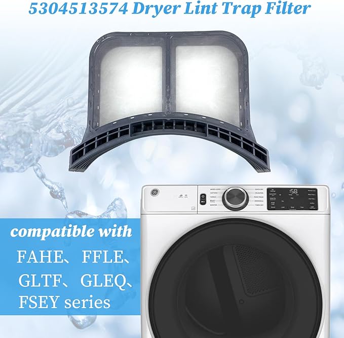 2025 Upgrade 5304513574 Dryer Lint Trap Filter Compatible with Frigidaire/Electrolux, Dryers Filter Assembly Replacement, Lint, Fit Pre RetrofitClamshell, Lint