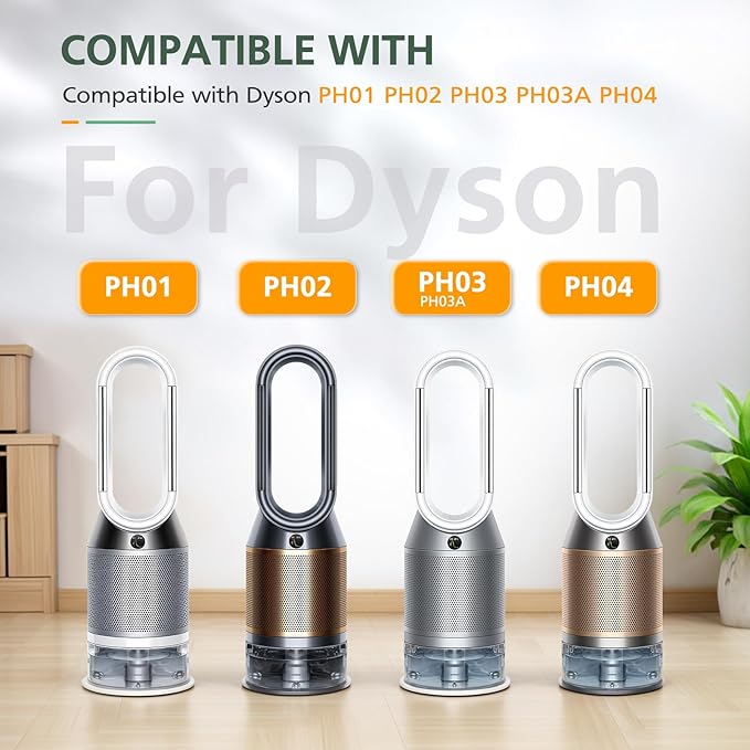 2 Pack PH04 Carbon Fiber Evaporator Filter Replacement Compatible with Dyson PH01 PH02 PH03 PH04 PH3A Air Puri-fier Humidifier Replacement Parts