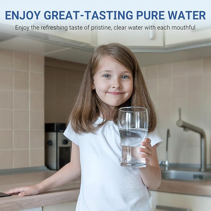 Water Filter for Samsung Refrigerator RF263BEAESG, RF261BEAESR, RF25HMEDBSR, RF263TEAESR, RS261MDRS/XAA, RH25H5611SR (all AA Included) Model Replacement - 3 PCS