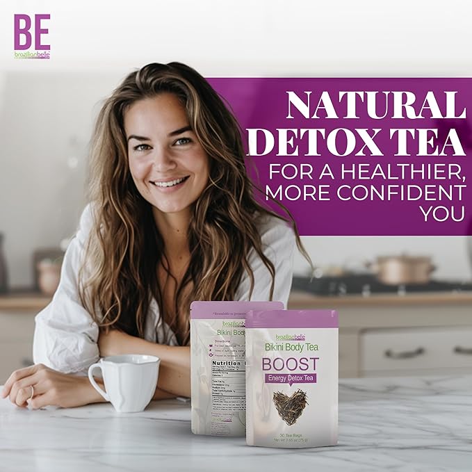Bikini Body Slimming Detox Tea - Laxative-Free Colon Cleanse Tea to Support a Healthy Weight - Gentle Cleansing Detox Tea for Belly Bloating Relief. All Natural Herbal Tea Blend (30 ct)