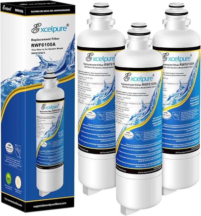 BORPLFTR55 Refrigerator Water Filter Replacement for Bosch Ultra Clarity Pro, BORPLFTR50, 12033030, 11025825, 11032531, B36CT80SNS, B36CL80ENS, WFC100MF, WFS200MF, RA450022, 3PACK