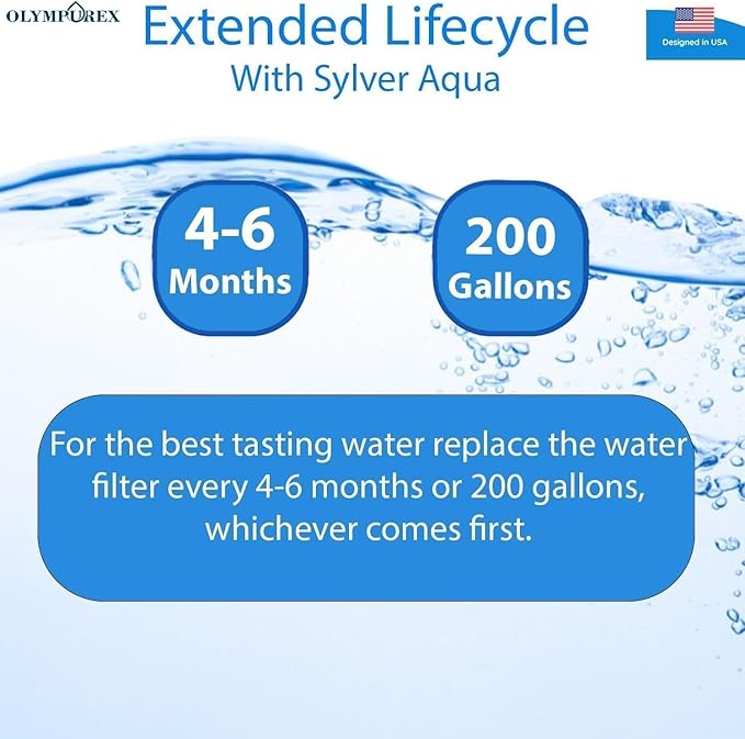 WF3CB Refrigerator Water Filter Replacement, Premium Replacement for WF425, Pure Source 3, 706465, 242069601, 242086201, 242017800, PS3412266, Fridge Water Filter, 9 Inches (Pack 3)