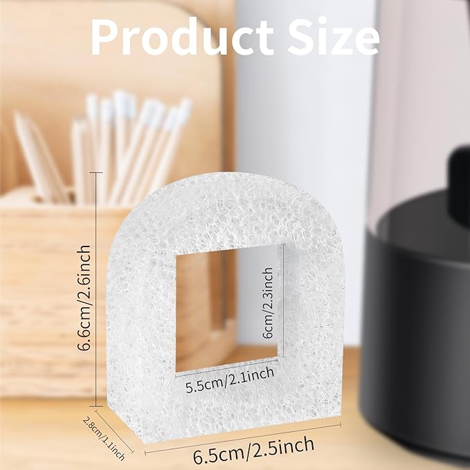 24 pcs Cat Water Fountain Replacement Foam Filters for PetSafe Drinkwell Ceramic and Stainless Steel Pet Fountains,Foam Filters for Cat Water Fountain