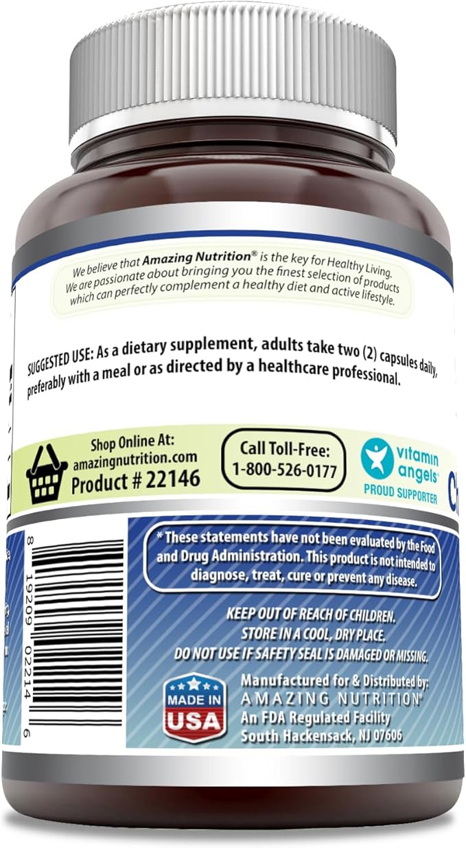 Amazing Formulas Glucosamine Chondroitin MSM 1850 mg Per Serving Capsules Supplement | Non-GMO | Gluten Free | Made in USA (120 Count)