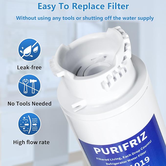 EPTWFU01 Refrigerator Water Filter Compatible with RWF5800A, EPTWFU01, EWF02, Pure Source Ultra II, Pure Source Ultra 2, 012505454226, 4562222, 6 Month / 300 Gallon，3 Pack