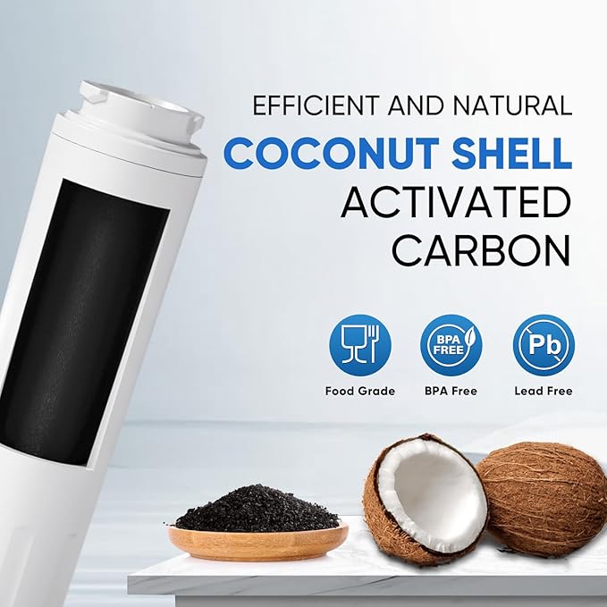 PUREPLUS UKF8001 Refrigerator Water Filter Replacement for Maytag UKF8001P, EDR4RXD1, Everydrop Filter 4, PUR 4396395, Puriclean II, UKF8001AXX-200, UKF8001AXX-750, RWF0900A, RFC0900A, 469006, 2Pack
