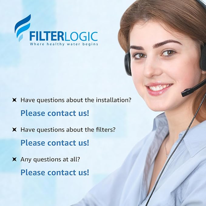 Filterlogic Water Filters, Reduce TDS, Compatible with ZeroWater® Pitcher and Dispenser, NSF/ANSI 372 Certified, Reduce Chlorine, and More (Pack of 2)