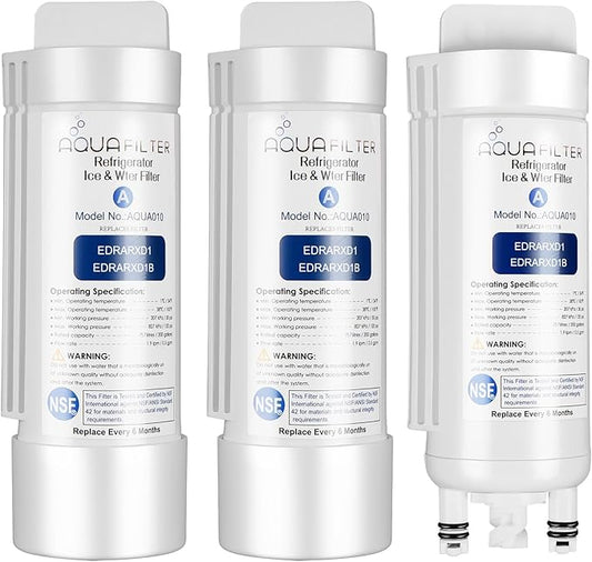EDRARXD1 Water Filter Replacement, Compatible with EDRARXD1, Filter A, EDRARXD1B 3 PACK