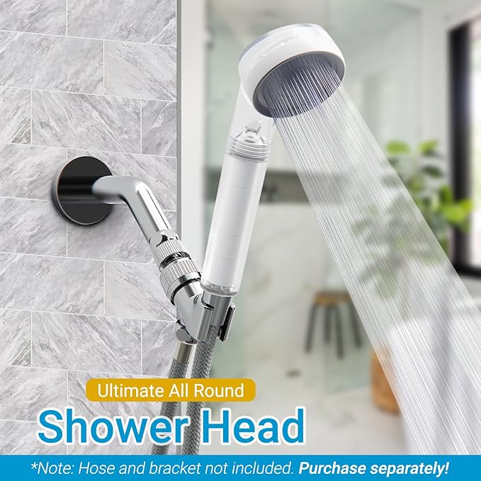 One Shower Head - CEC-certified, High-Pressure, Low Flow, Water Purification, Dual Filtrations *Note:Hose and bracket not included. Purchase separately!