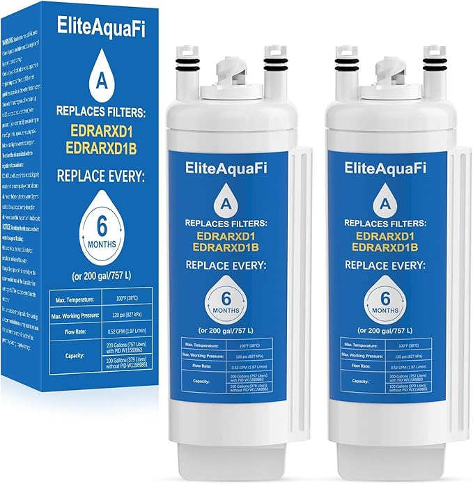 EDRARXD1 Water Filter Compatible with Whirlpool EDRARXD1 Everydrop Filter A (2 Pack)