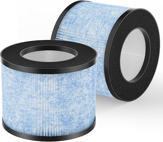 2 Pack MA-01CW Replacement Filter, Compatible with Miko Ibuki Air Purifier C102, H13 True HEPA