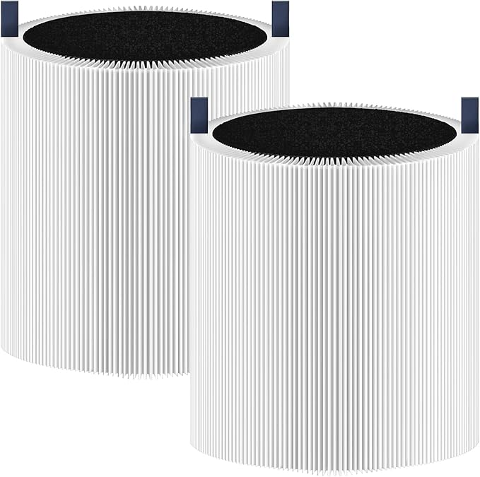 2 Pack 511 Replacement Filter Compatible with Blueair Blue Pure 511 Air Purifier, 2-in-1 True HEPA Filter and Activated Carbon Filter