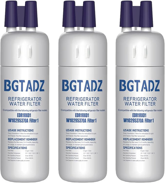 Water filter for WRS315SDHZ02, WRS325FDAM04, WRS571CIHZ01, WRS555SIHZ06, WRS325FDAW04, WSF26C3EXF01, WRS325SDHZ00 Replacement-3PK Vivena