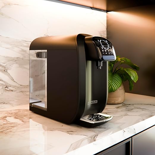 NU Aqua Countertop Reverse Osmosis System 8-Stage Water Filter with UV - Touch Display - Includes Sediment + Carbon, and RO Membrane Filters