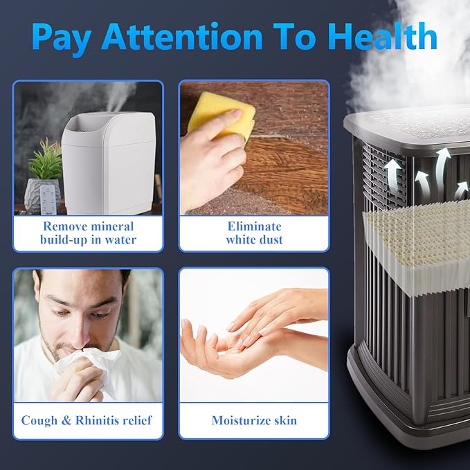 Funmit 1043 Super Humidifier Wick Filter (2 Pack) Replacement for Essick Air AIRCARE EP9500, EP9700, EP9800, EP9R500, EP9R800, 821000, 826000, 826800, 831000 Bemis Space Saver 800 8000 Humidifiers