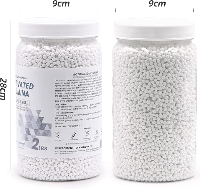 12 LBS Activated Alumina, Alumina Desiccant Great for Filament Drying, Reusable Dessicant Dehumidifiers Desiccant Moisture Absorber Prevent Wet Filament