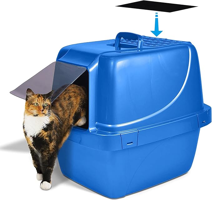 10 Pack Replacement Activated Charcoal Filters Compatible with Van Ness Corner Enclosed Cat Pan and Van Ness CP77 White Enclosed Sifting Cat Pan Litter Box