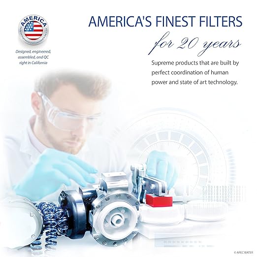 APEC Water Systems Ultimate RO-PERM Boosted Performance with Permeate Pump Ultra Safe Reverse Osmosis Drinking Water Filter System, for Low Pressure Homes