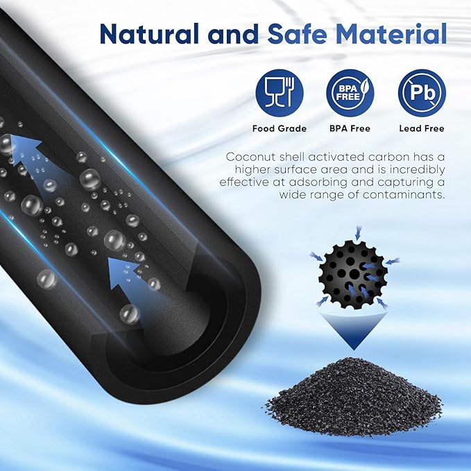 PUREPLUS DA97-17376B NSF 53&42 Certified Water Filter Replacement for Samsung HAF-QIN, HAF-QIN/EXP, DA97-08006C, RF23M8070SG, RF23M8070SR, RF23M8090SG, RF23M8090SR, RF23M8570SR Refrigerator, 1Pack