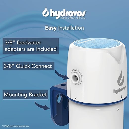 DWSP Premium Microplastic Water Filter, NSF 401/53/42 Certified Under Sink Drinking Water Filtration System, Direct Connect Kitchen/Bathroom Sink, Reduces PFOA, PFOS, Lead, Cysts, Asbestos, Chlorine