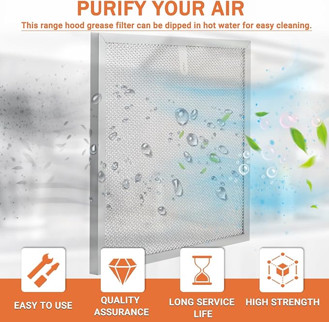 3 Pack S99010467 Range Hood Filter Replacement 5 Layer Aluminum Mesh Hood Grease Filter Fit for Broan Range Hood Filter BXT1 &Nutone AR1 series 99010467