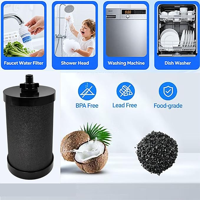 2387 Pro Replacement Water Filter Compatible with Alexapure Systems - 2 Filters + Backwash Unit, Reduces Lead, Chlorine, 5000 Gallon Capacity