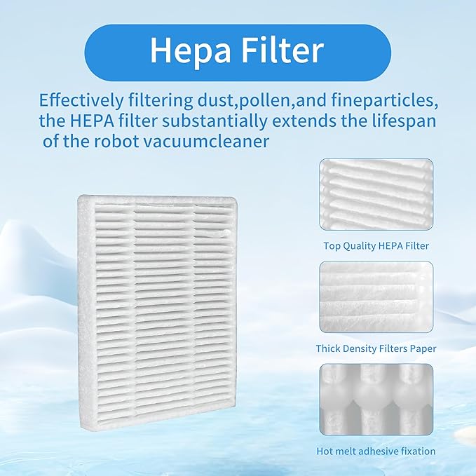 16 Pack HEPA filter Compatible with iRobot Roomba Roomba 104 105 Vac/Combo, Essential Vac 2 Q0520, Essential Y0110 Y0140 Q011 Q0120 Vacuum Cleaners