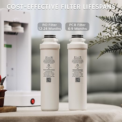 Airthereal Reverse Osmosis Countertop Water Filter with Premium Glass Pitcher - 5 Stage Purification for Safe Drinking, No Installation RO Filtration, Purified Water Dispenser, Pristine Lite3