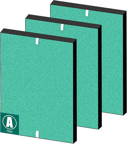 Upgraded 3 Pack 115115 Toxin Absorber Replacement Filter A Size 21 Compatible with Winix Plasmawave C535 5300 Air Purifier(Green)