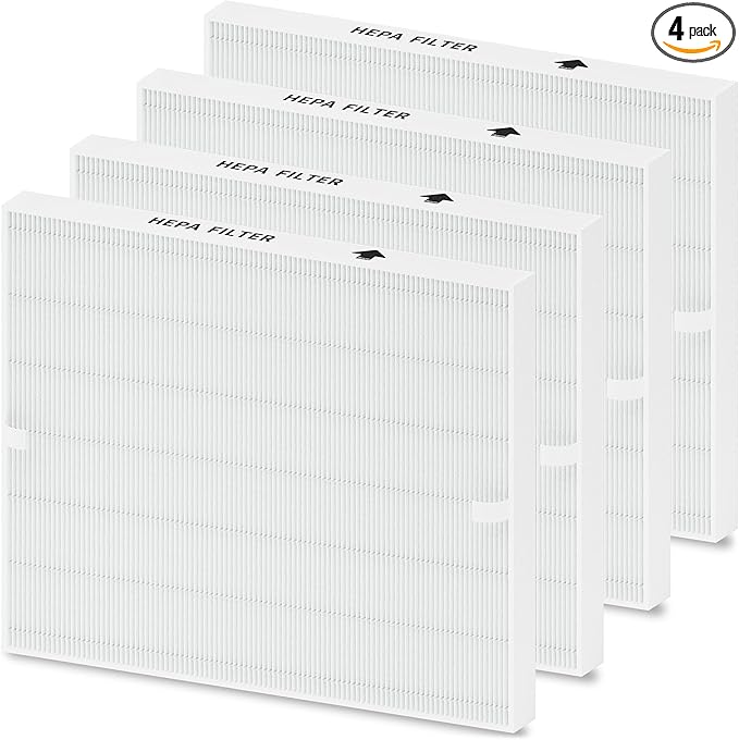 4-Pack Airmega AP-1512HH Filter Set Replacement for Coway AP-1512HH and 200M Air Purifiers, Only 4 True HEPA H13 Filters