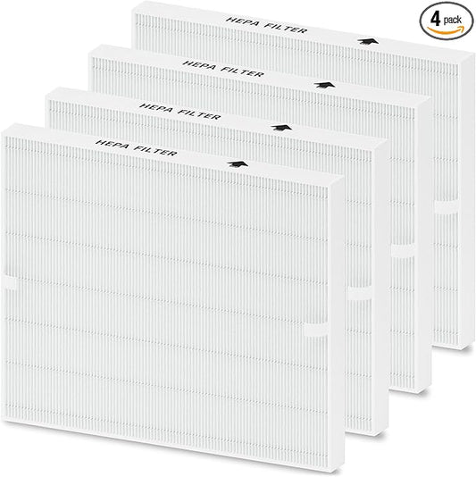 4-Pack Airmega AP-1512HH Filter Set Replacement for Coway AP-1512HH and 200M Air Purifiers, Only 4 True HEPA H13 Filters