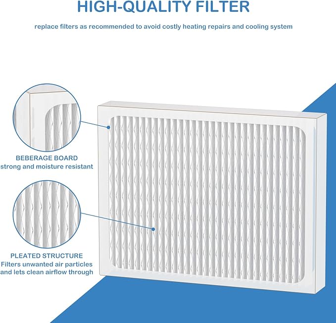 14 x 17.5 x1.75 MERV 13 Replacement Dehumidifier Filter Compatible with Santa Fe Advance90, Advance100, Advance120, Honeywell DR90 & DR120 dehumidifier Models, 6 Pack