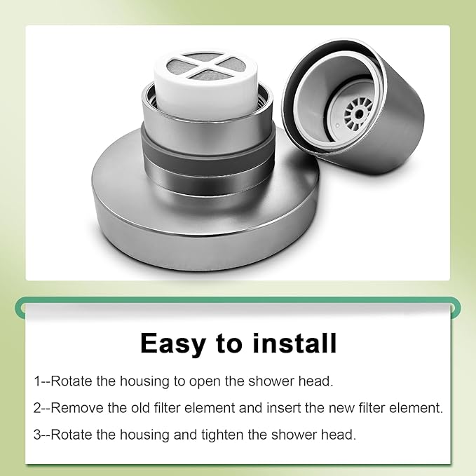 Generic Shower Filter Replacement Cartridge Compatible with jolie shower head filter (2 count)