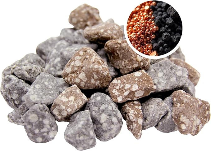 Copper Ion Mineral Stones Replacement 13564 for Nikken Aqua Pour Gravity Water Filter System 1360, Helps Remineralize Water for Pimag Alkaline Dispenser, Drinking Filter for Countertop (Formerly 1386)