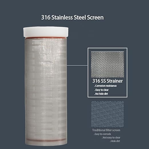 Generic 1" 80 Mesh Water Pump Strainer Filter for High Pressure Washer, Sediment Filter Attachment