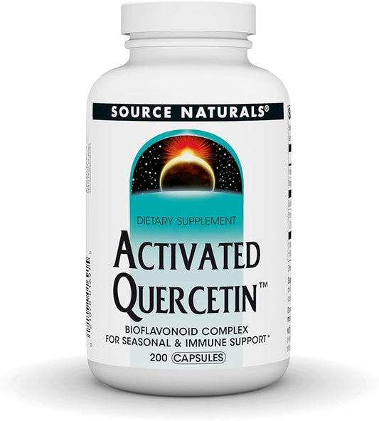 Source Naturals Activated Quercetin, Bioflavanoid Complex, for Seasonal & Immune Support* - 200 Capsules