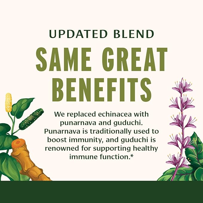 Banyan Botanicals Immune Strong – Organic Supplement with Turmeric & Tulsi ­­– Ayurvedic Immune Formula That Supports The Body's Natural Defenses* – 90 Tablets – Non-GMO Sustainably Sourced Vegan