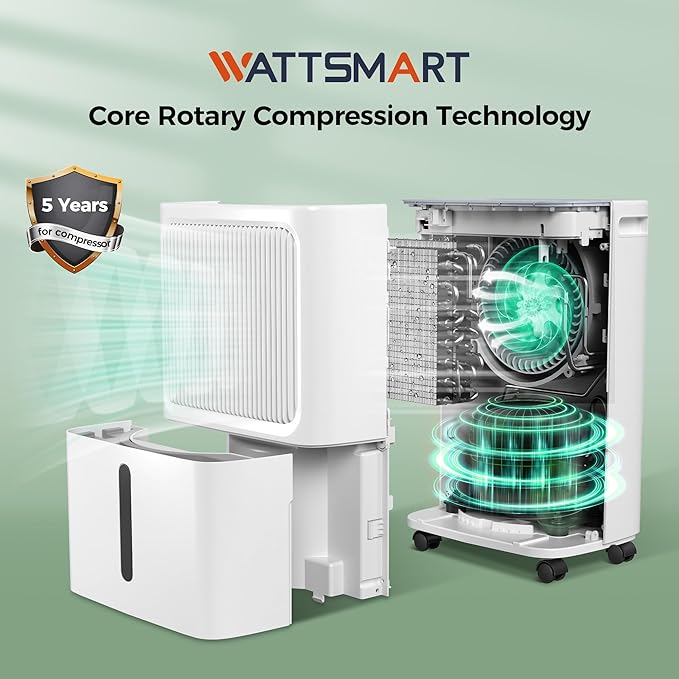 2500 Sq.ft Dehumidifier for Home and Basement, 31 Pint Dehumidifier with Drain Hose, Intelligent Humidity Control, 3 Operation Modes,24HR Timer,Auto Defrost, Ideal for Large RV, Bathroom, Bedroom