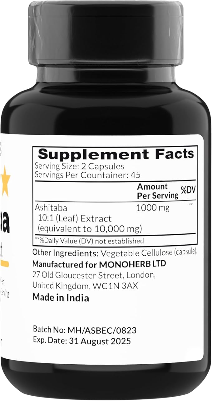 Ashitaba Extract 1000 mg - 90 Vegetarian Capsules