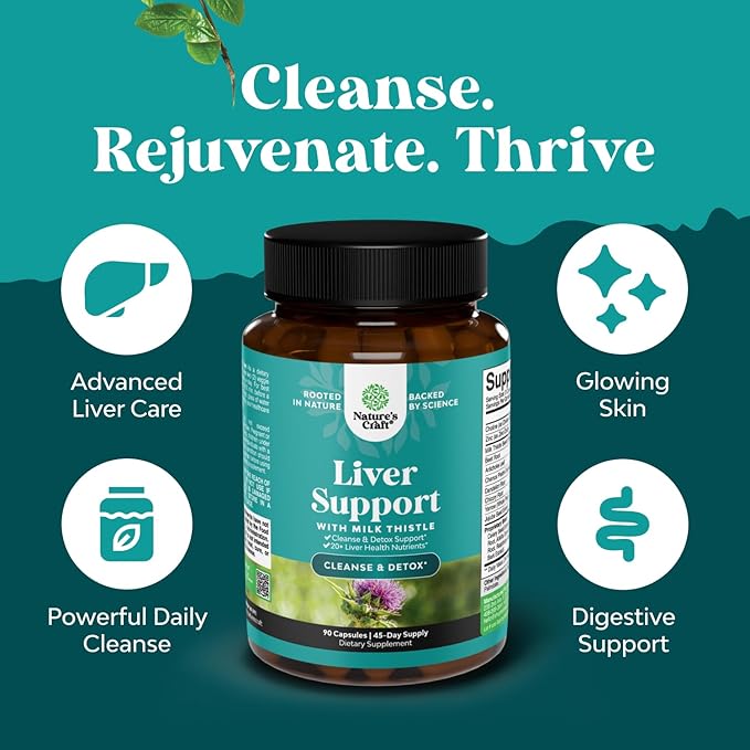 Natures Craft Bundle of Liver Cleanse Detox & Repair 90 Capsules and Green Coffee Bean Extract for Uric Acid