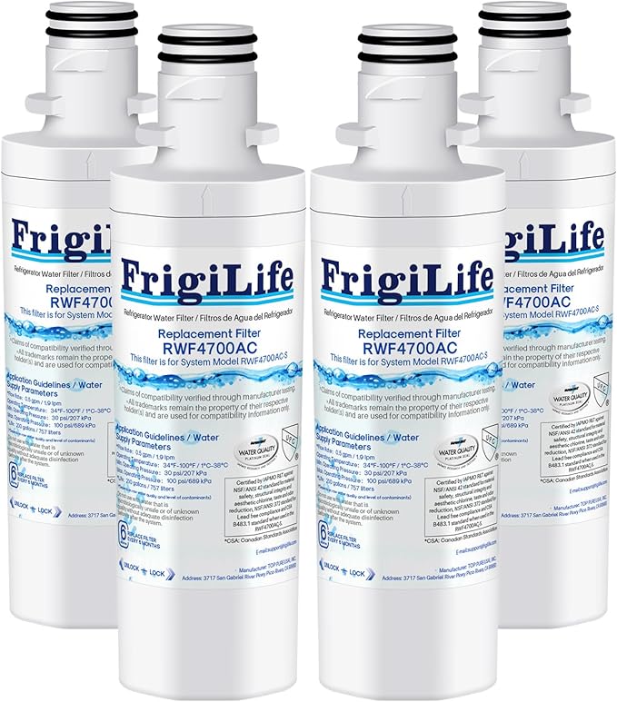 ADQ747935 Replacement for LG LT1000P, Kenmore Elite 9980 LT1000PC LT1000 DJ64844601 ADQ74793501 LMXS28626S RWF4700AC LMXC23796S LMXS30796S LFXS26973D LT1000PC Refrigerator Water Filter,4PACK