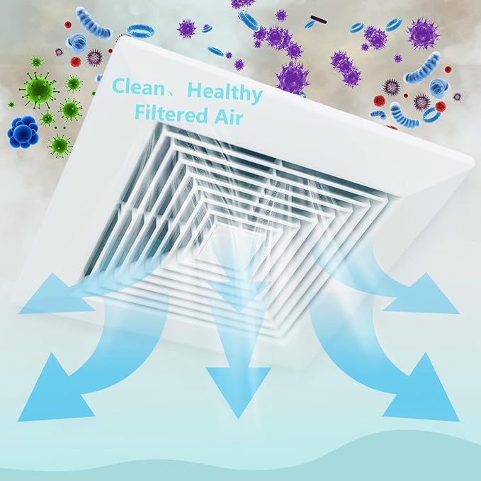 Tudomro 2 Roll 12 x 90 x 0.5 Inch Air Filter Material Vent Filters Plus for Air Conditioner Register Pads Cut to Replacement Floor Vent Filter Sheet for Home Indoor Dryer Air Purifiers