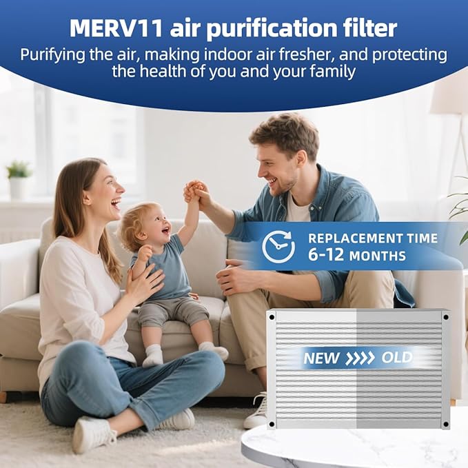 410 Replacement Air Filter MERV 11 16x25x4 for Air Purifiers Model 1410, 1610, 2140, 2400, 2410, 2416, 3410, 4400, or 2400 with Upgrade Kit 1413 Pleated HVAC AC Furnace Filter 2-Pack