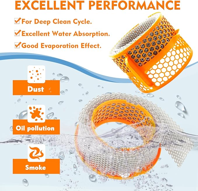 Air Purifier Carbon Fiber Evaporator Filter Compatible with Dyson PH01 PH02 PH03 PH04 PH3A Air Purifier Humidifier Replacement Parts