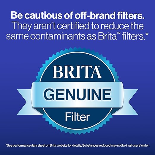Brita Everyday Elite Water Filter Pitcher, Removes 99% of Lead, Includes 1 Filter, 10-Cup Capacity, Blue