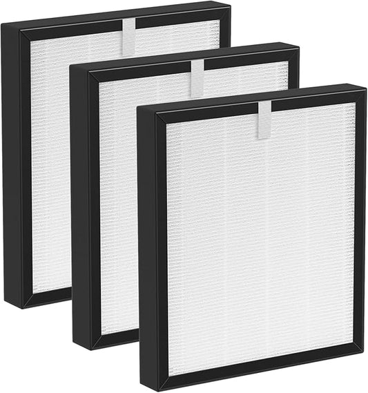 LINNIW TZ-K2 Replacement Filter Compatible with ToLife Air Purifier TZ-K2, 3-in-1 High-Efficiency HEPA Activated Carbon and Pre-filter, TZ-K2-A replacement filter, 3 Pack