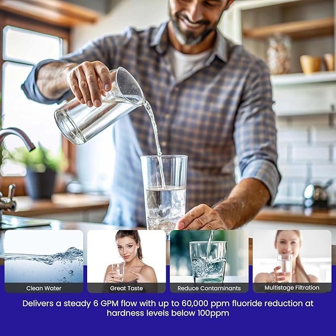 Crystal Quest Arsenic Water Filter Cartridge – Reduces Arsenic – Long Lasting, Easy to Install, High-Capacity, Steady 3 GPM Flow – Improves Water Quality for Home and Office - 4-5/8" x 20"